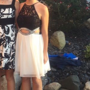 Black and White Homecoming/Prom Dress